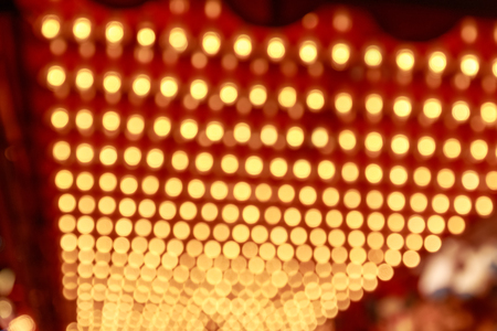 Blurred festive lights for background useの写真素材