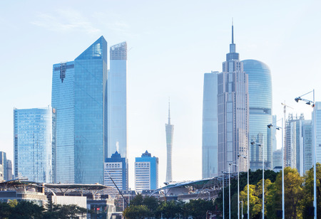 buildings on the Guangzhou central axisの写真素材