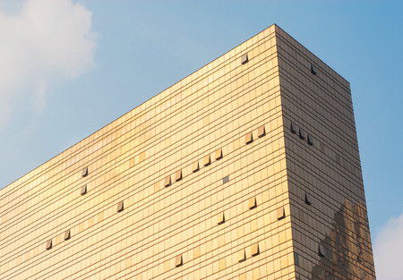 gold glass wall of a buildingのeditorial素材