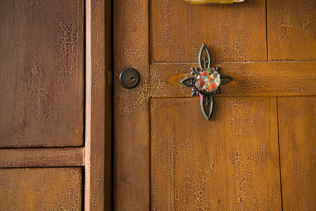 old wooden wardrobeのeditorial素材