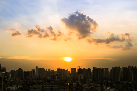 twilight imageの写真素材