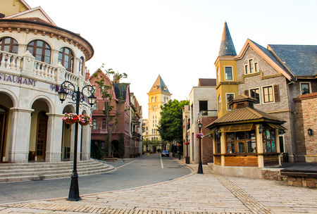 European style buildingsのeditorial素材