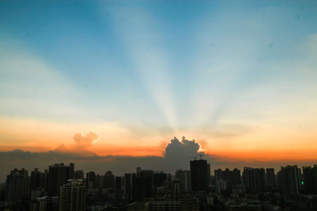 evening glowの写真素材