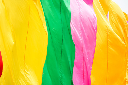 colorful flags backgroundの写真素材
