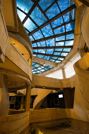 interior structure of an old factoryのeditorial素材