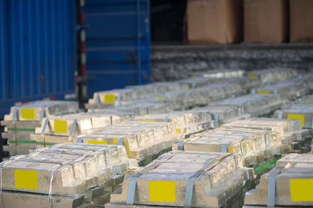 metal ingotsの写真素材