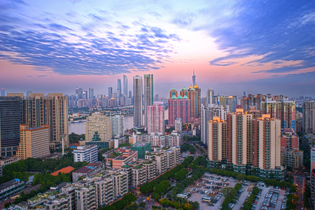 Guangzhou sunsetのeditorial素材
