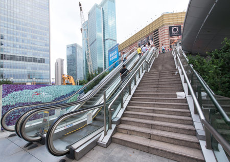 Outdoor elevatorのeditorial素材