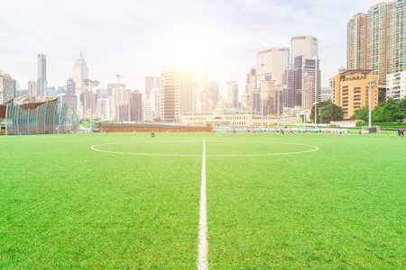 football fieldの写真素材