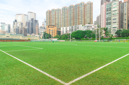 football fieldのeditorial素材