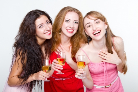 Three female friends の写真素材
