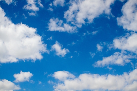 blue sky background with cloudsの写真素材
