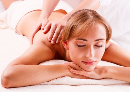 Massage body beatiful women relax in spaの写真素材