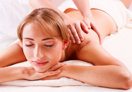 Massage body beatiful women relax in spaの写真素材