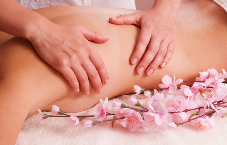 Massage body l women relax in spaの写真素材