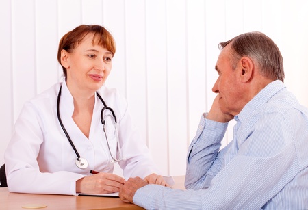 Doctor with  patientの写真素材