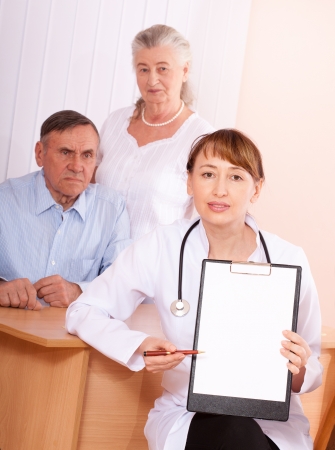 Doctor with  patientの写真素材