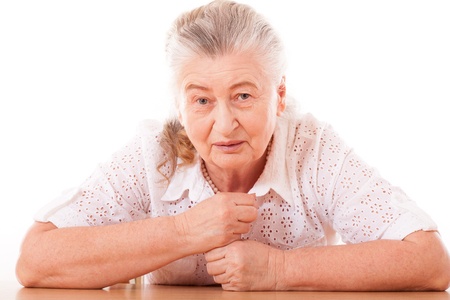 beautiful portrait of an older womanの写真素材