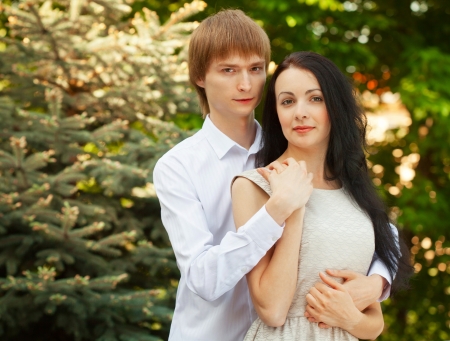 beautiful young couple in loveの写真素材