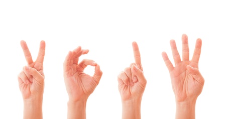 man hand hold virtual business card, credit card or blank paper isolated on white backgroundの写真素材