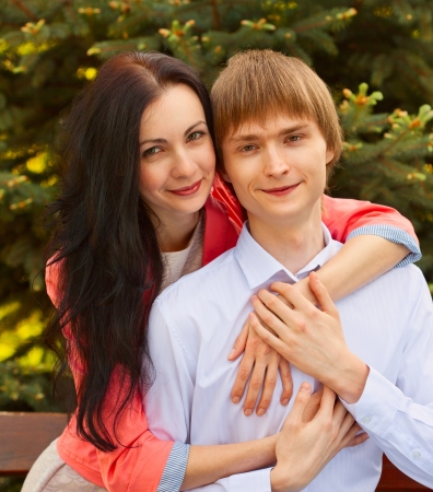 beautiful young couple in loveの写真素材