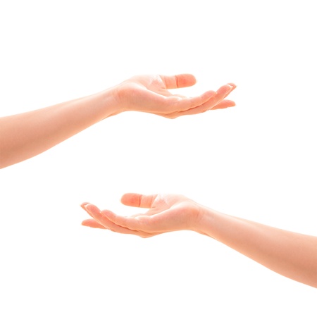 Woman hand signの写真素材