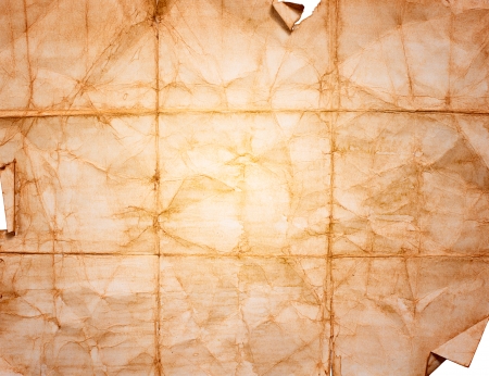 Crumpled sheet of old paper, vintageの写真素材