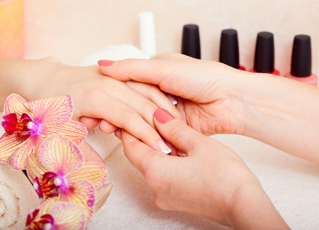 manicure spa treatmentsの写真素材