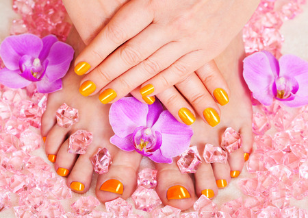 manicure and pedicureの写真素材