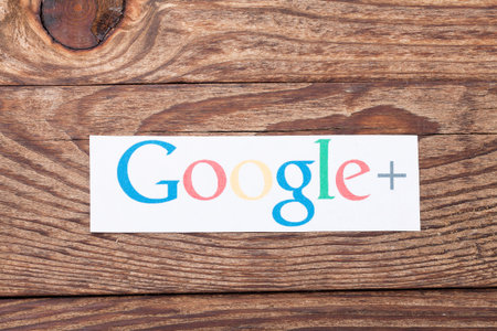 KIEV, UKRAINE -AUGUST 22, 2015: Google logotype printed on paper. Google is USA multinational...