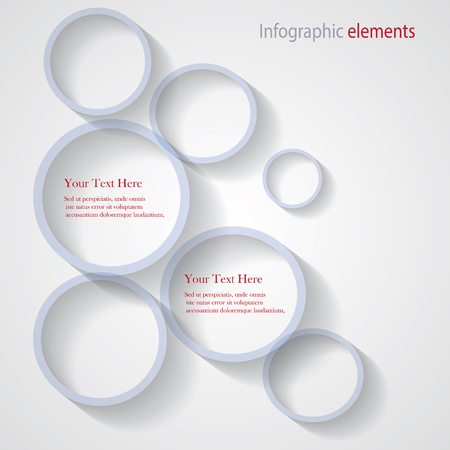 Design elements. Abstract 3D Geometrical Design on whiteのイラスト素材