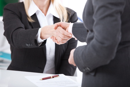 Business handshake cloce up. business handshake and business people concept.の写真素材