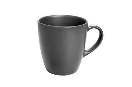 Mug Mock up. Gray Mug on white.の写真素材