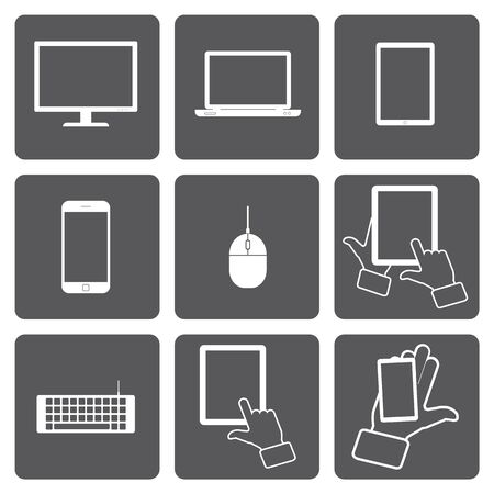 Set of 16 business icons for presentation.のイラスト素材