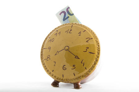Piggy bank watchの写真素材
