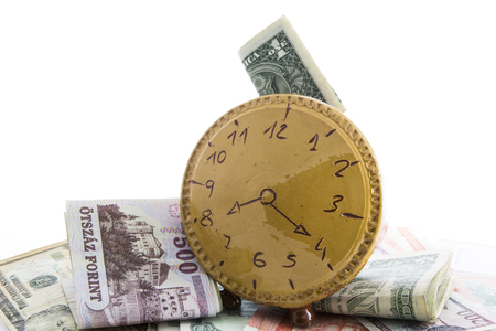 Piggy bank watchの写真素材