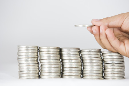 Money, coins and banknotesの写真素材