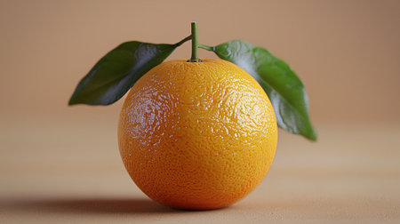 Orange fruit with leaves on a wooden background. Healthy food concept.の素材