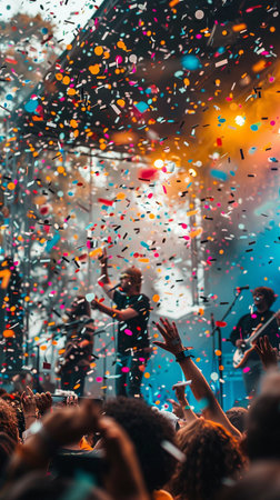 People gather outside Ferragamo fashion show building for Milan Women's Fashion Week in Milan.の素材