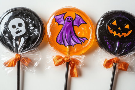 Halloween candy on white background. Halloween candy. Halloween candy.の素材