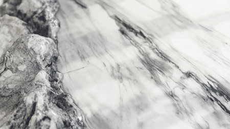 black and white marble texture background High resolution photo. Full depth of field.の素材