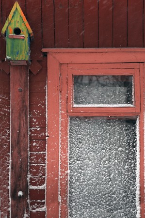Abandoned bird houseの写真素材