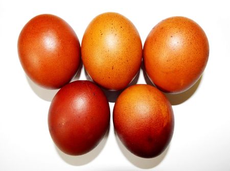 Painted easter eggs. Photo taken on: April 18 Tuesday, 2017の写真素材