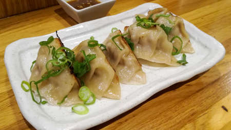 Gyozas, Japanese and Asian foodの写真素材