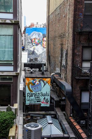 High Line, an elevated park built on an old railway track, is one of the most surprisingのeditorial素材