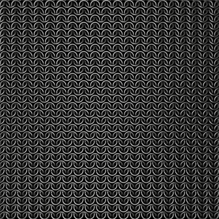 chain mail texture from steel 3d renderingの写真素材
