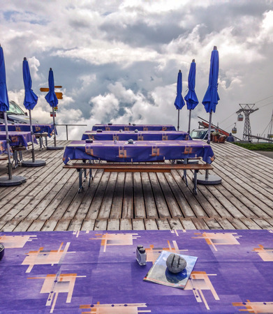 Mannlichen Cableway Station. Mannlichen station can be reached from Wengen or Grindelwald cableway.のeditorial素材