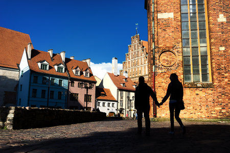 Old Town in a sunny summer day. Rigaのeditorial素材