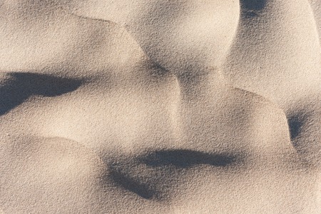 Light and shadow on the waves of sand dunes on the beach of the Baltic seaの写真素材