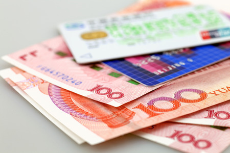 Credit card and cashのeditorial素材